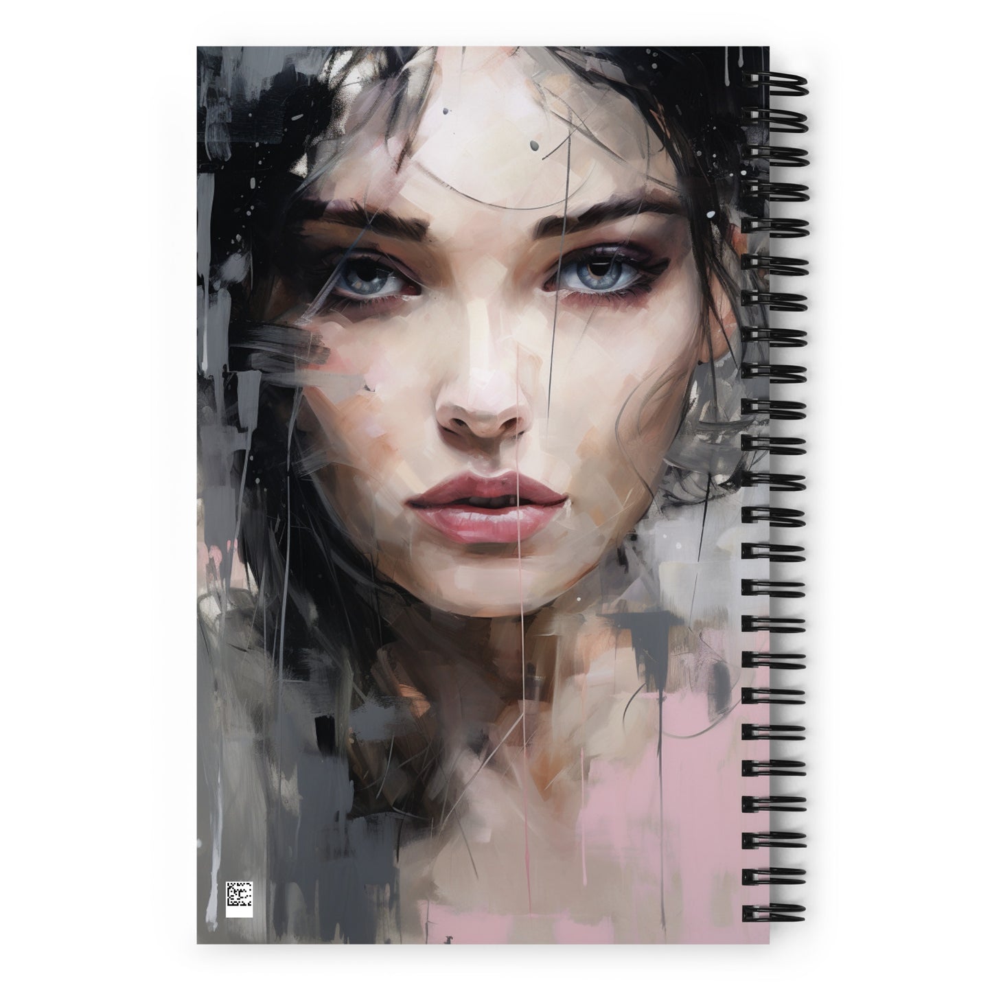 Spiral Notebook Abstract Portrait