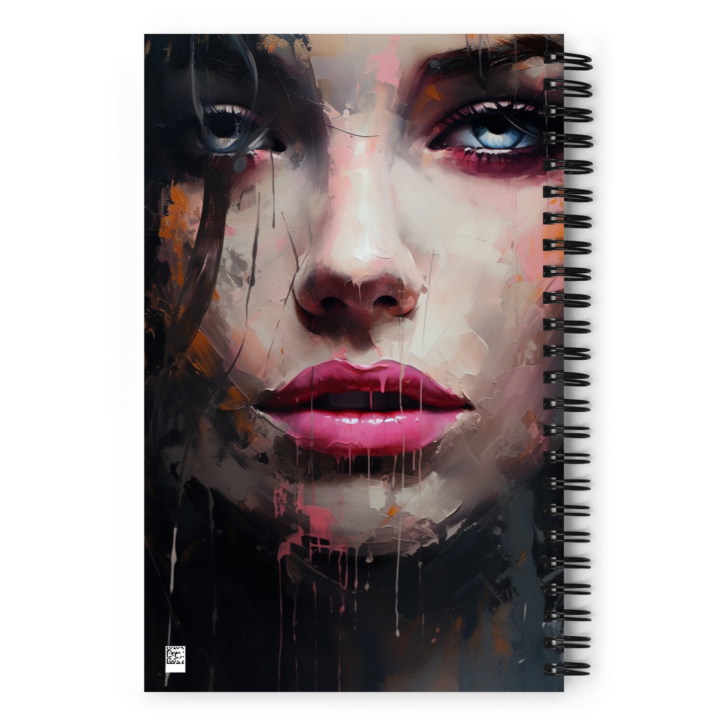 Spiral Notebook Abstract Portrait