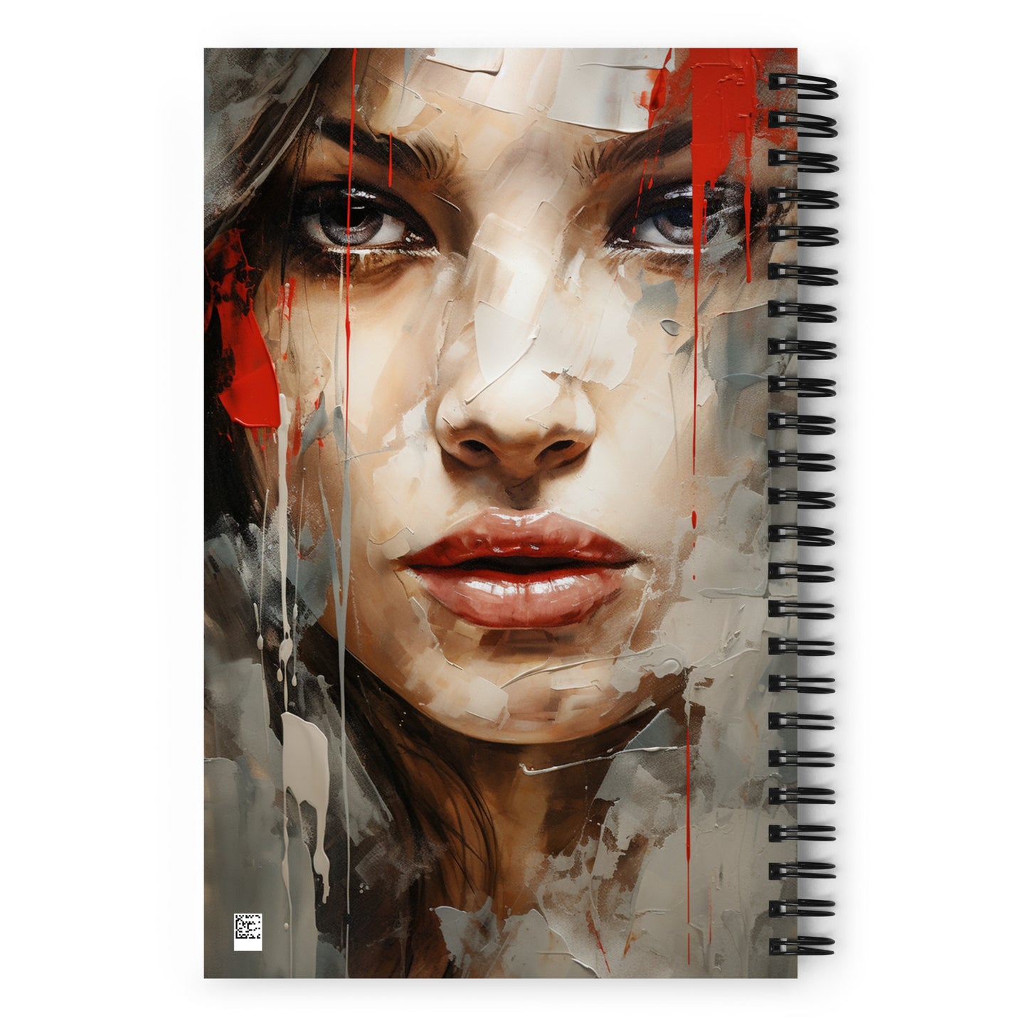 Spiral Notebook Abstract Portrait