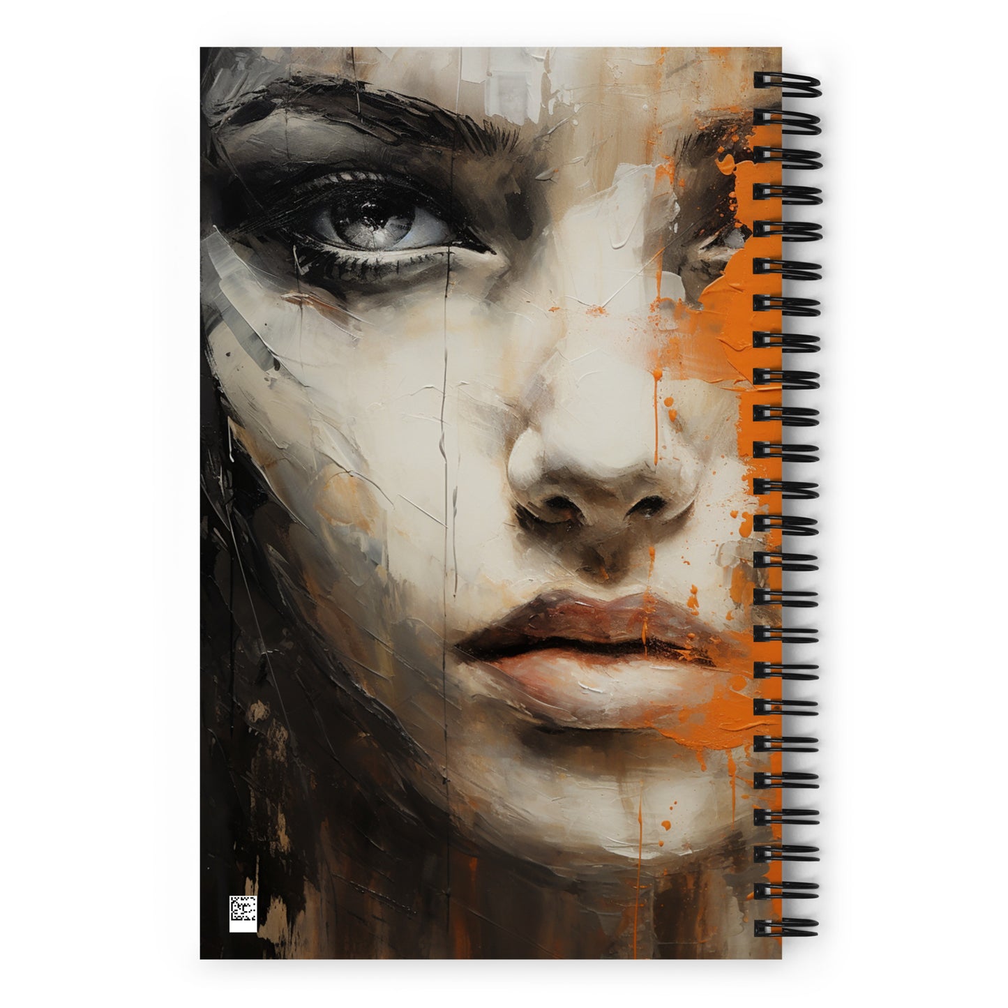 Spiral Notebook Abstract Portrait