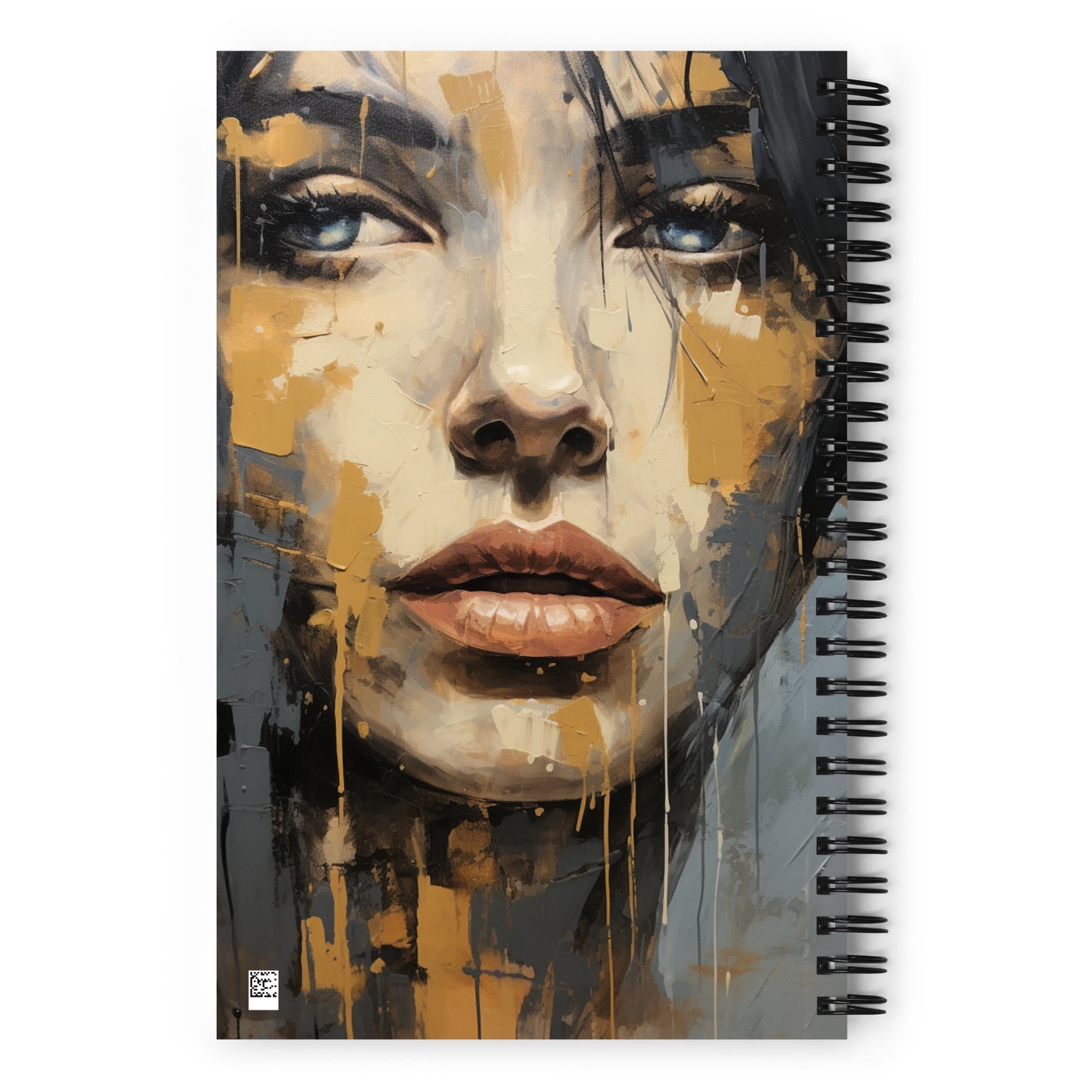 Spiral Notebook Abstract Portrait