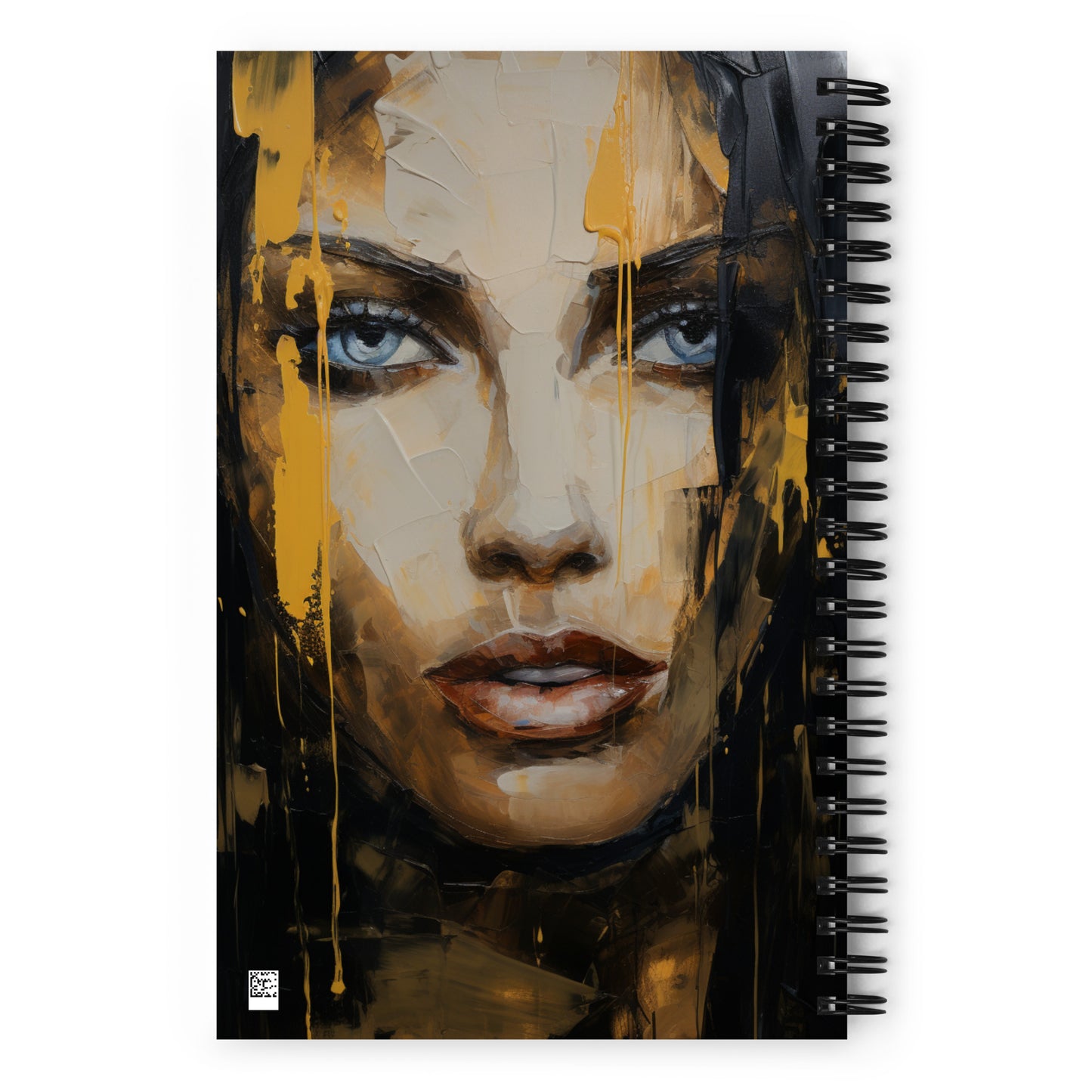 Spiral Notebook Abstract Portrait