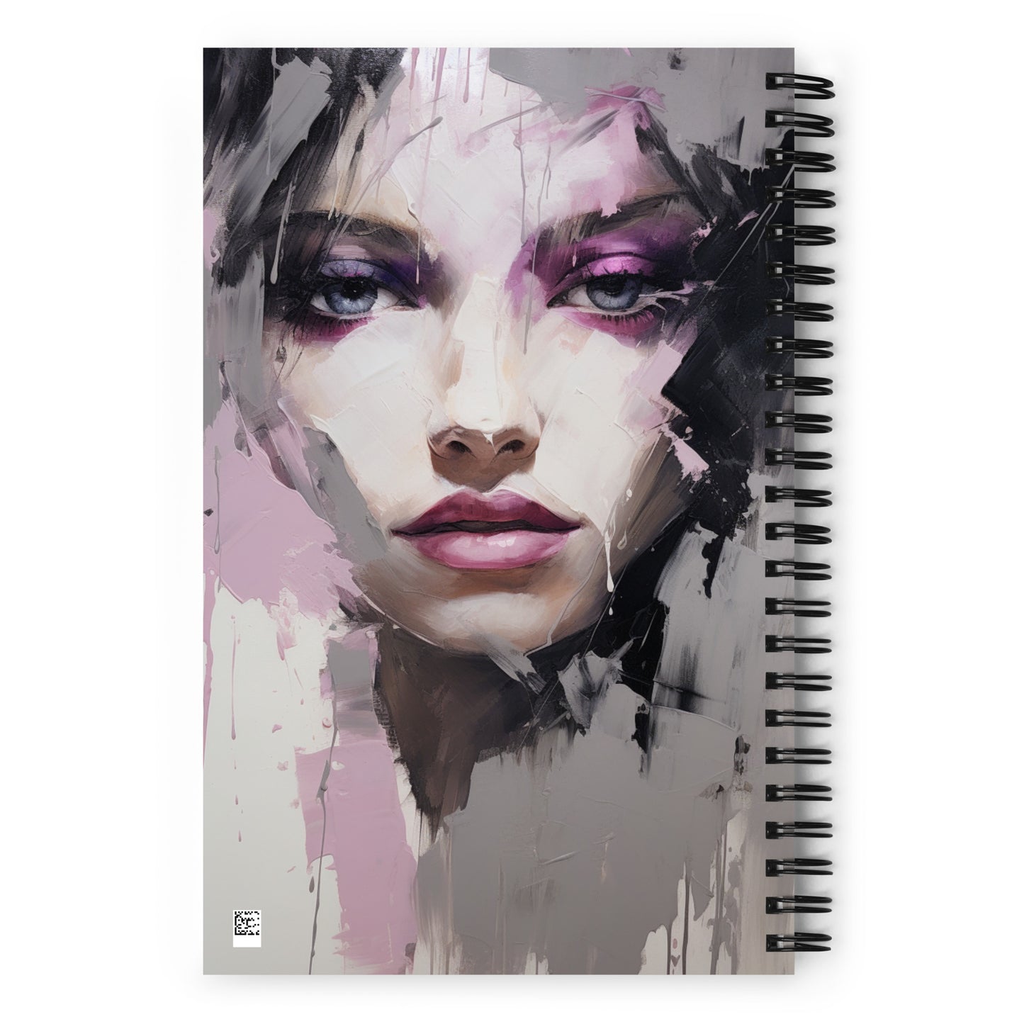 Spiral Notebook Abstract Portrait