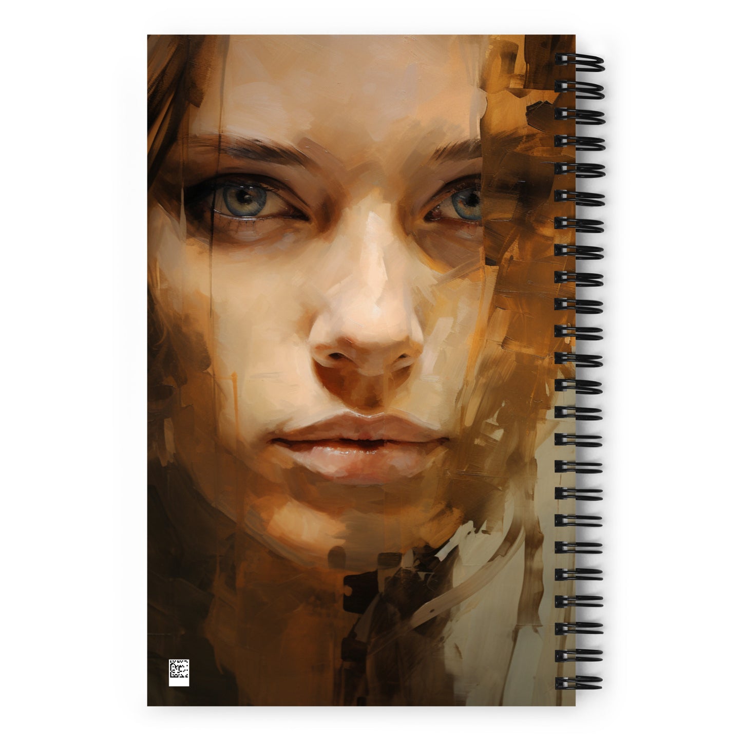 Spiral Notebook Abstract Portrait