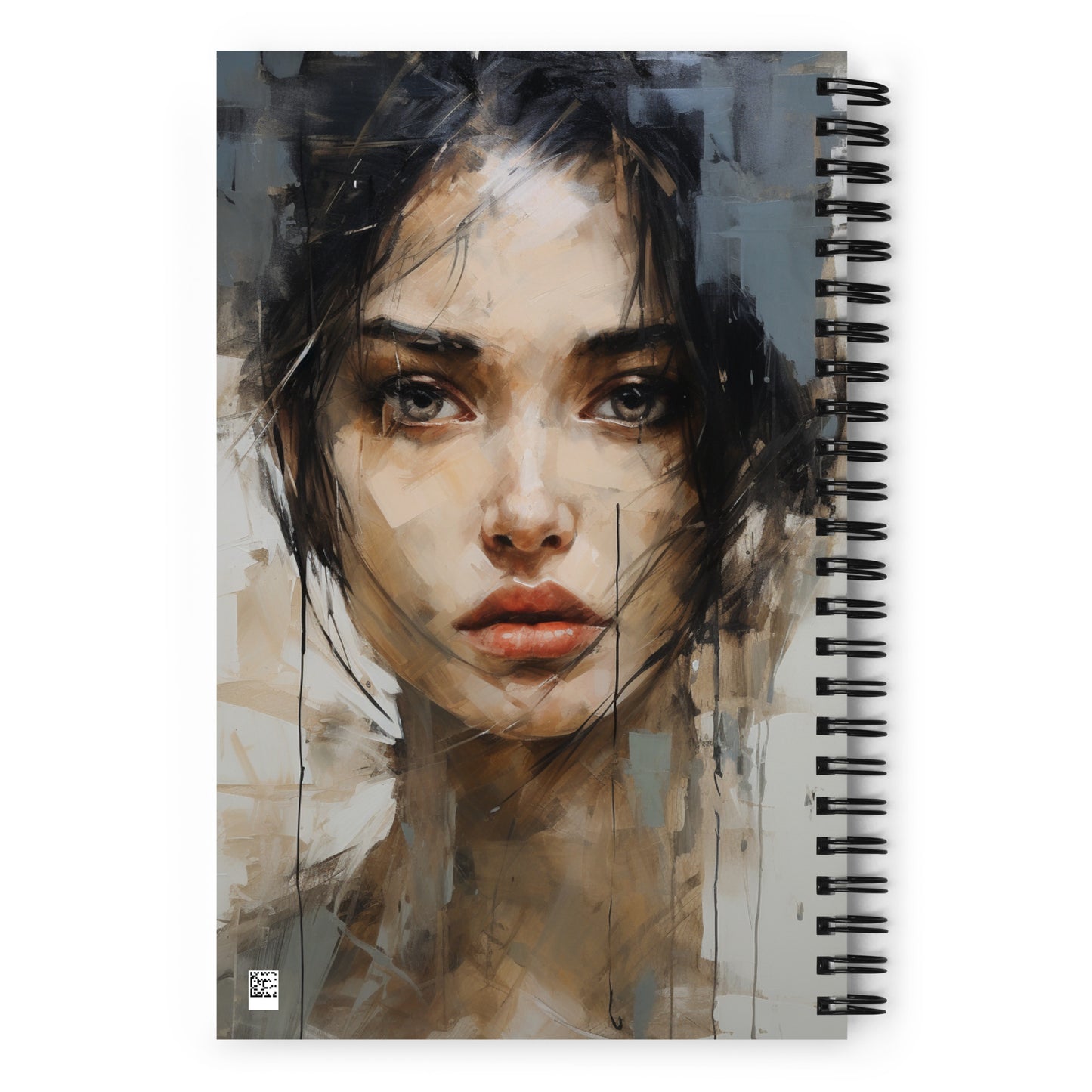 Spiral Notebook Abstract Portrait