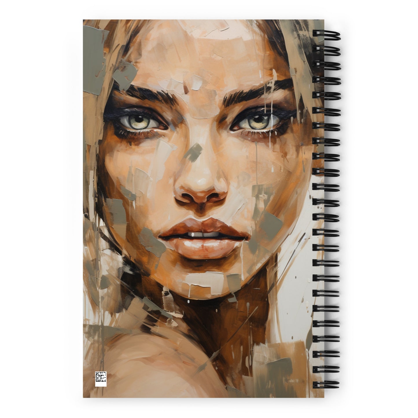 Spiral Notebook Abstract Portrait