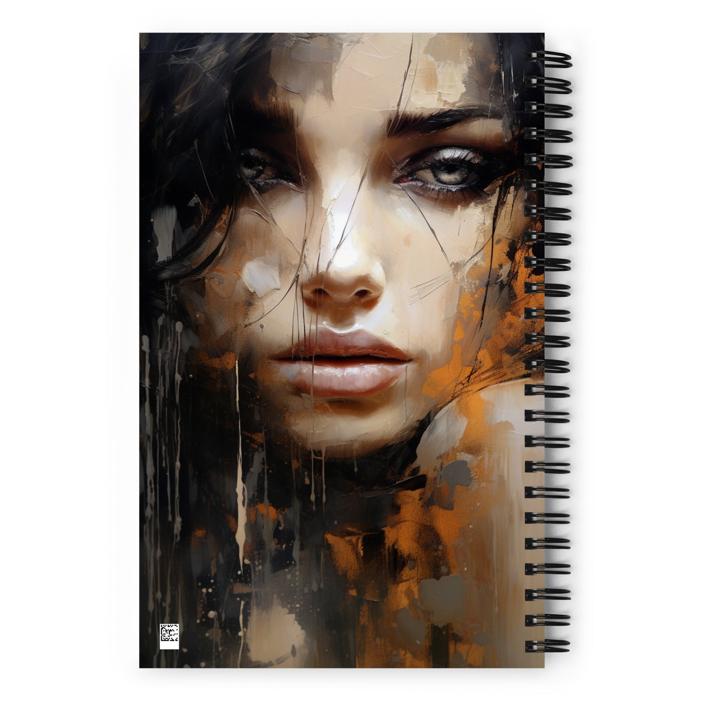 Spiral Notebook Abstract Portrait