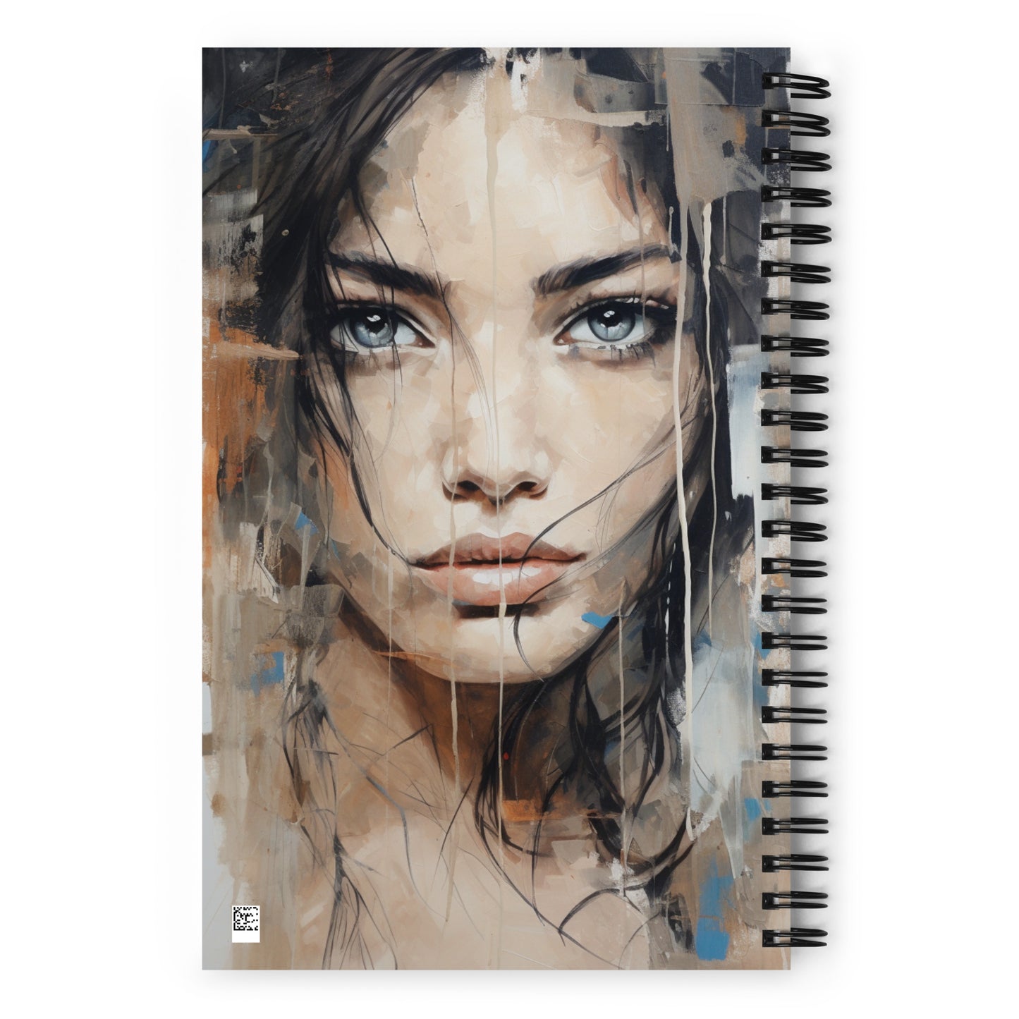 Spiral Notebook Abstract Portrait