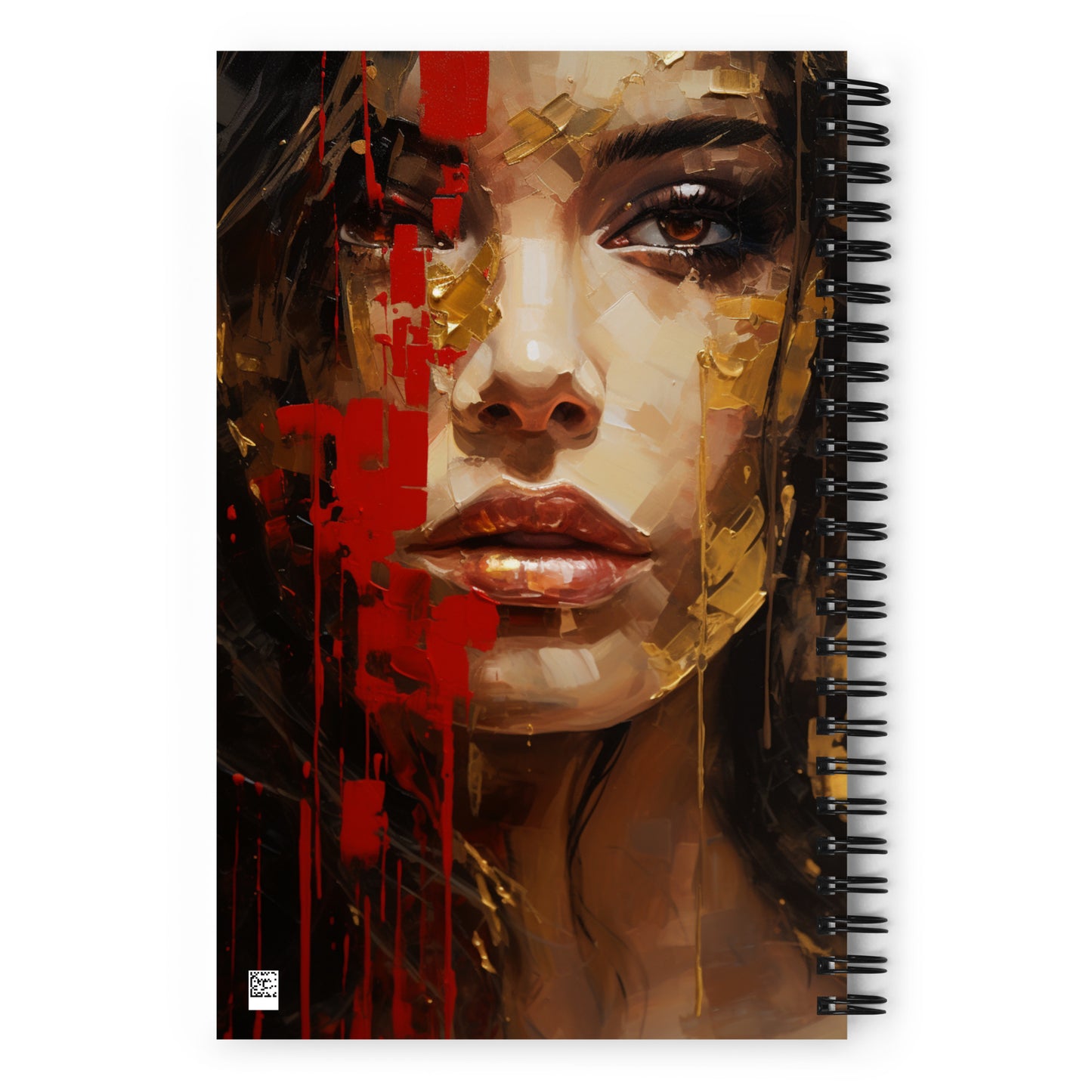 Spiral Notebook Abstract Portrait