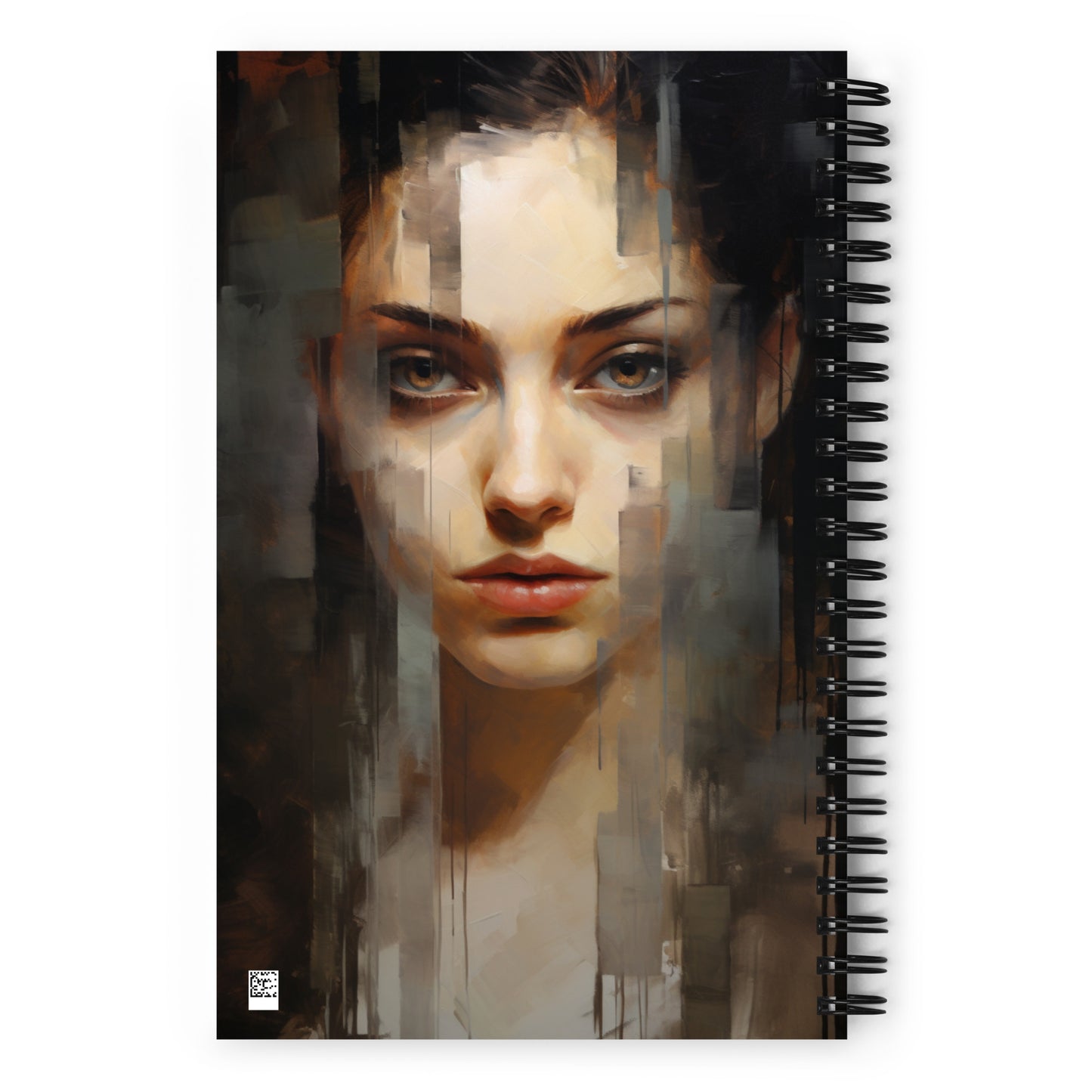 Spiral Notebook Abstract Portrait