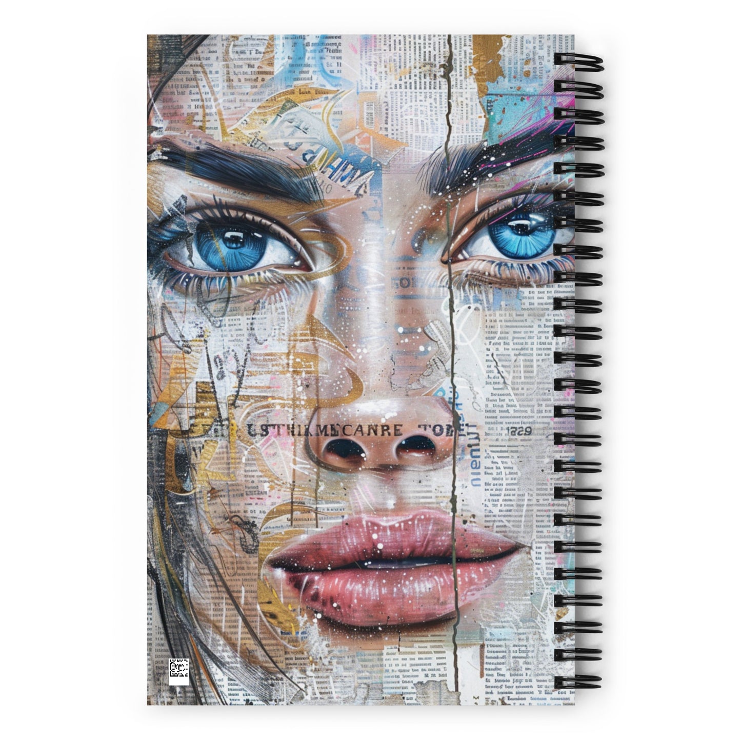 Spiral Notebook Abstract Portrait