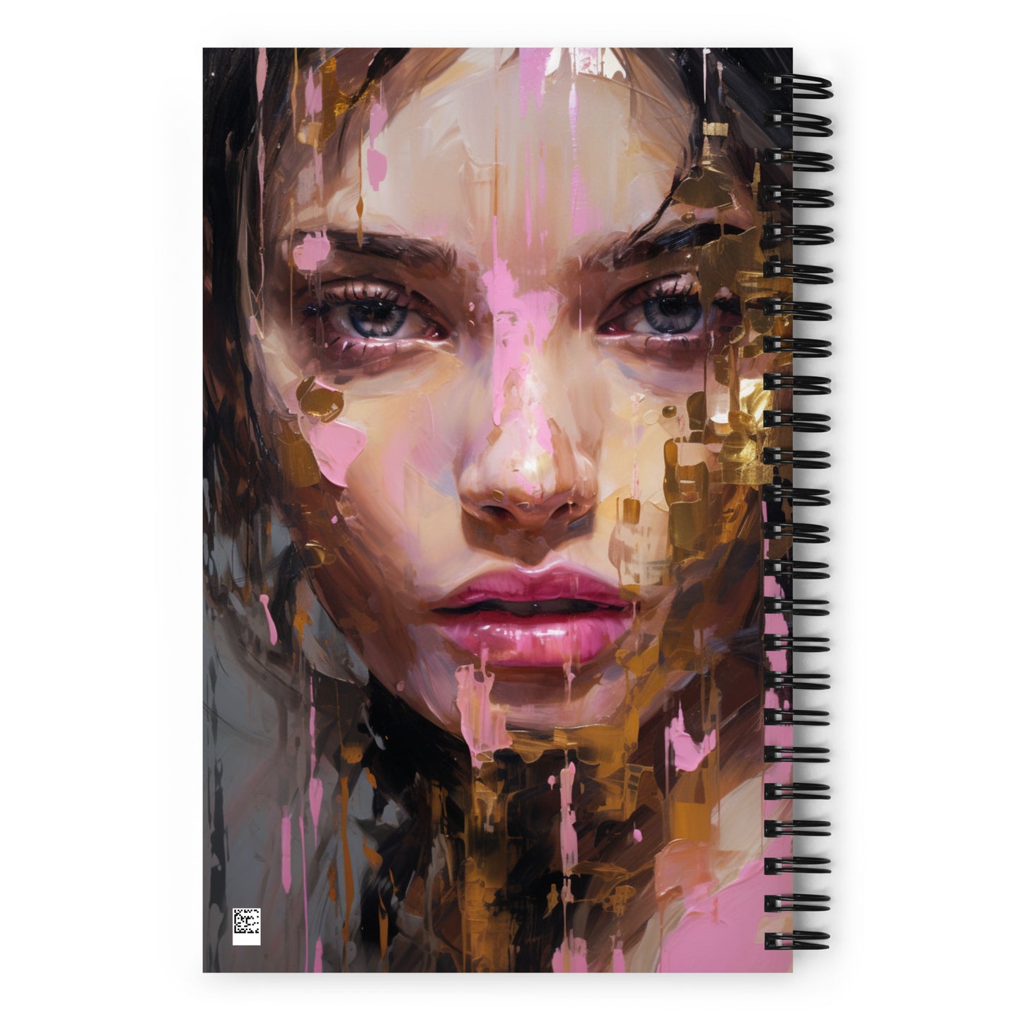 Spiral Notebook Abstract Portrait