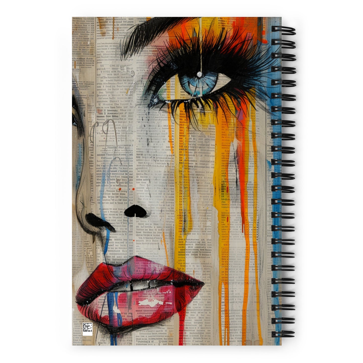 Spiral Notebook Abstract Portrait