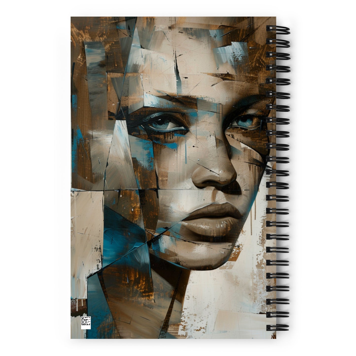 Spiral Notebook Abstract Portrait