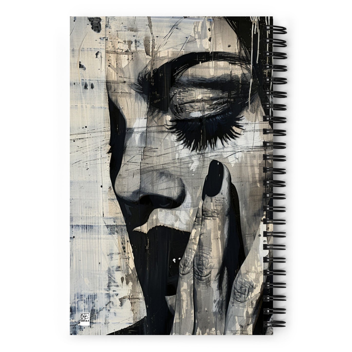 Spiral Notebook Abstract Portrait