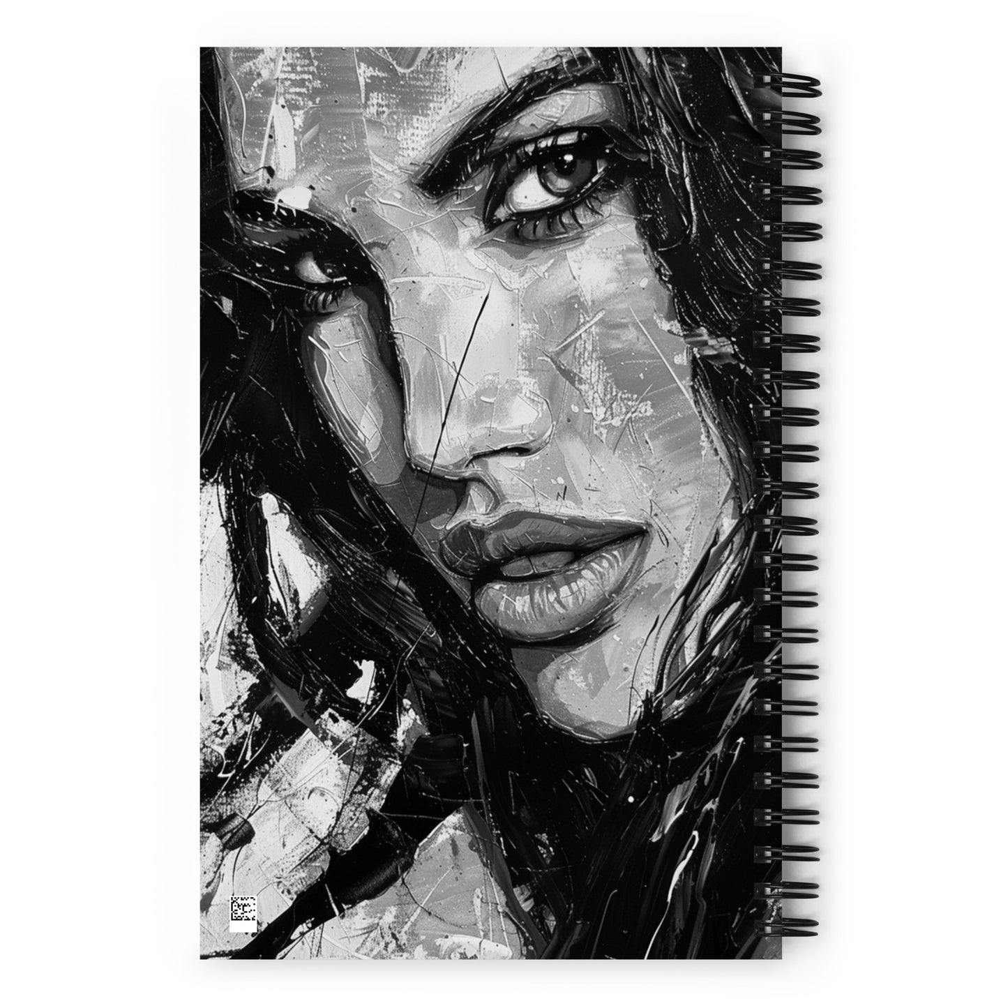 Spiral Notebook Abstract Portrait