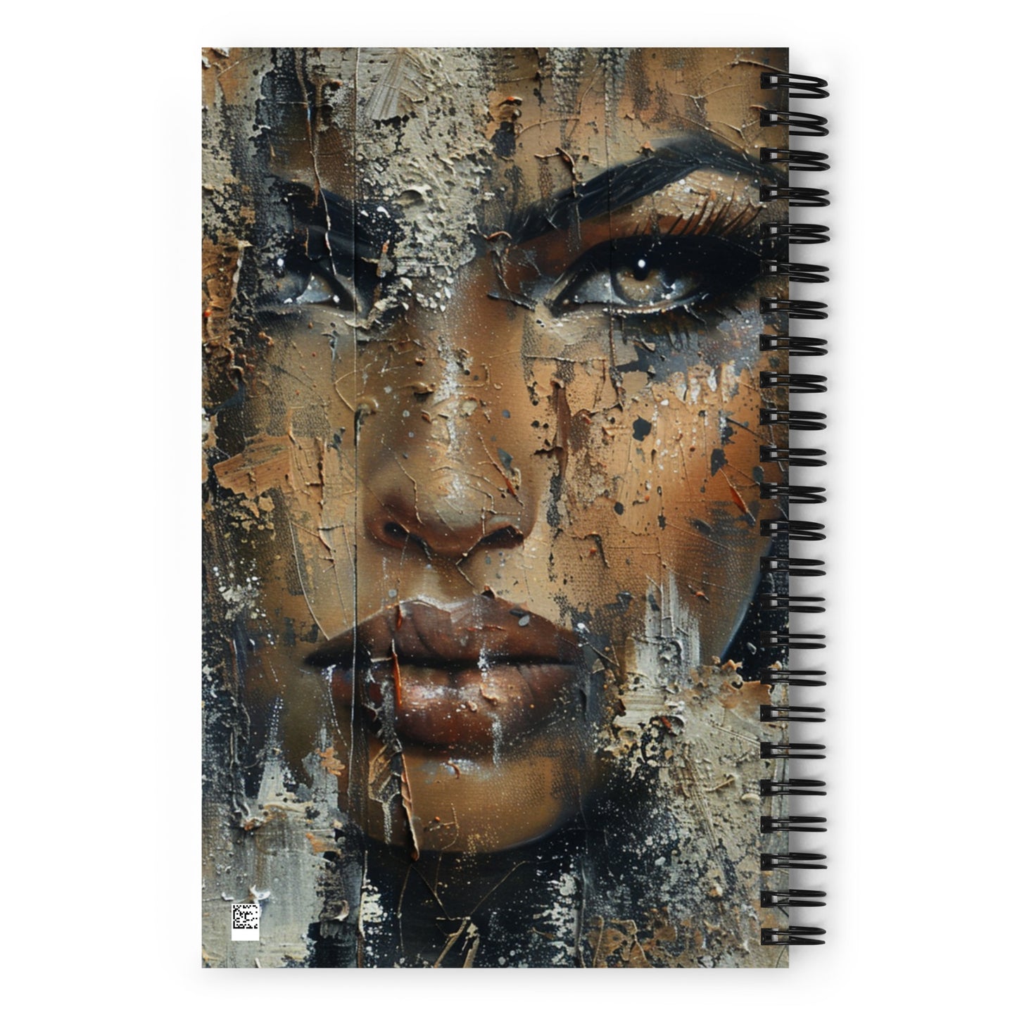 Spiral Notebook Abstract Portrait