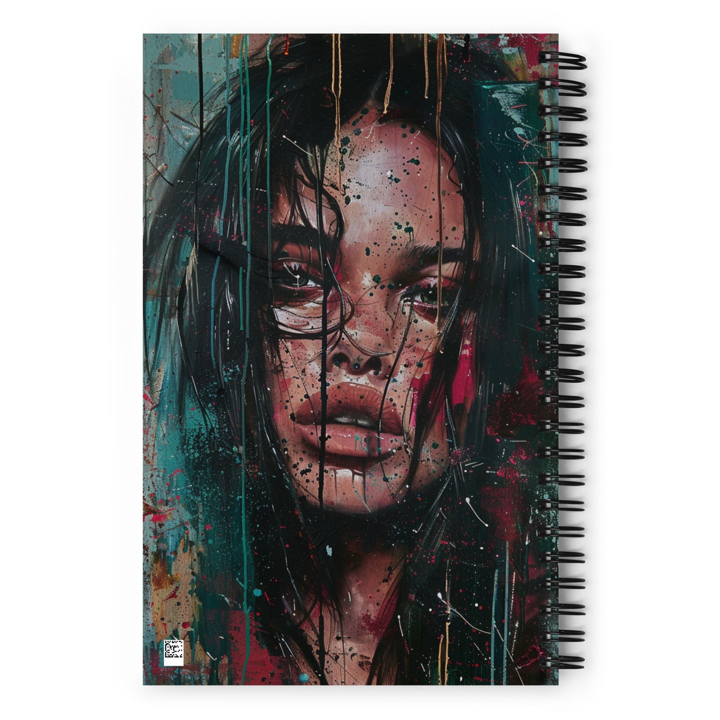 Spiral Notebook Abstract Portrait