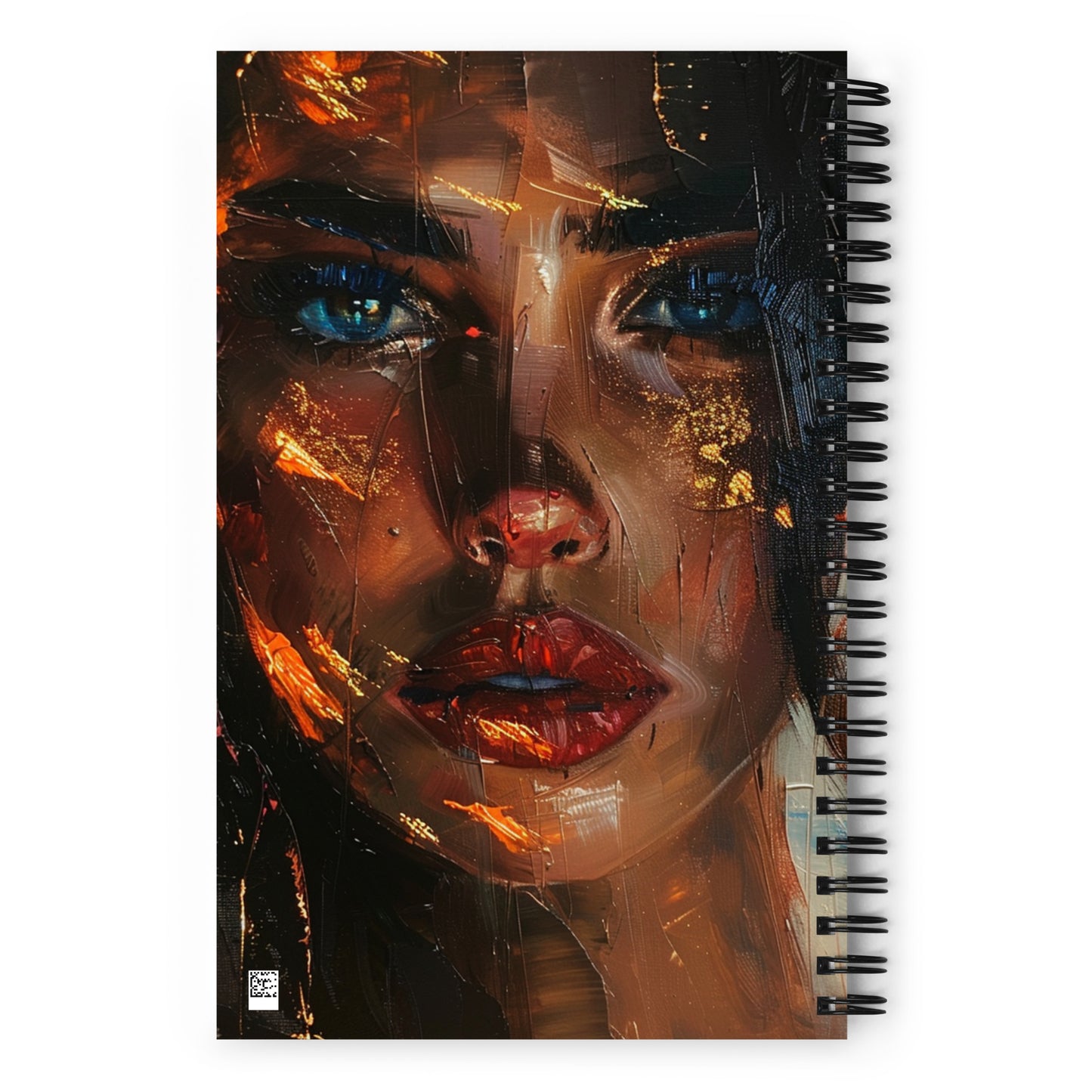 Spiral Notebook Abstract Portrait