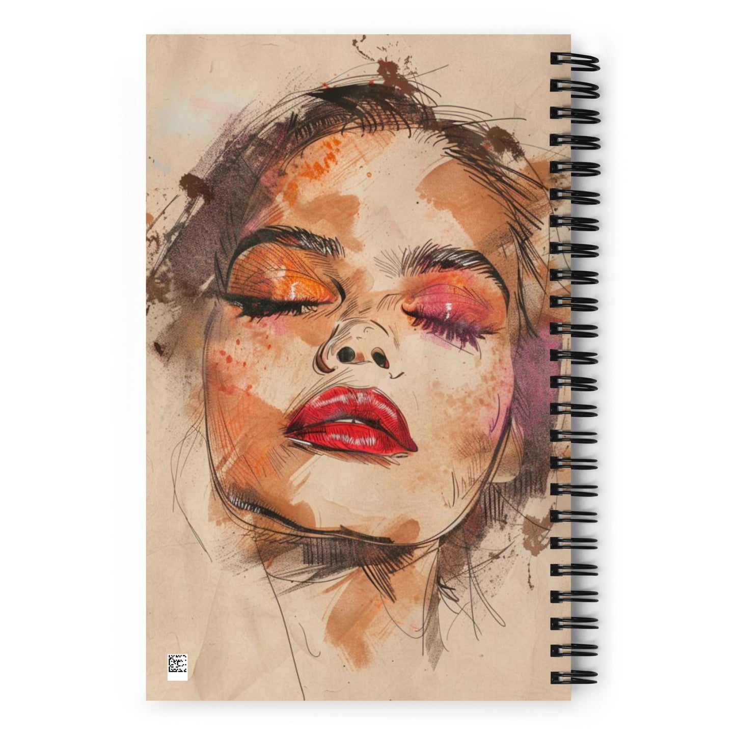 Spiral Notebook Abstract Portrait