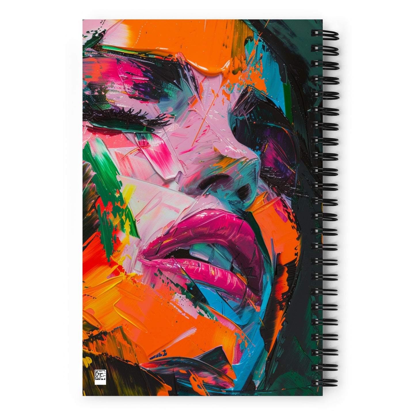 Spiral Notebook Abstract Portrait