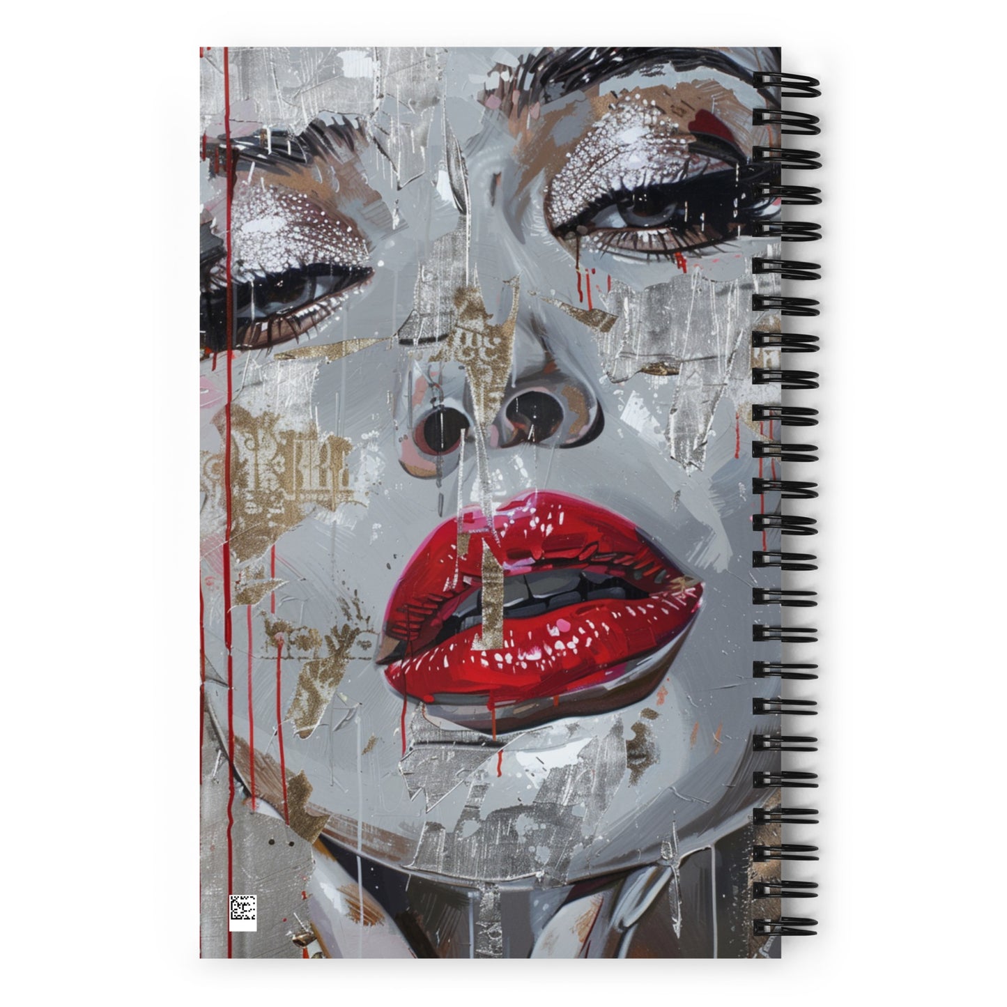 Spiral Notebook Abstract Portrait