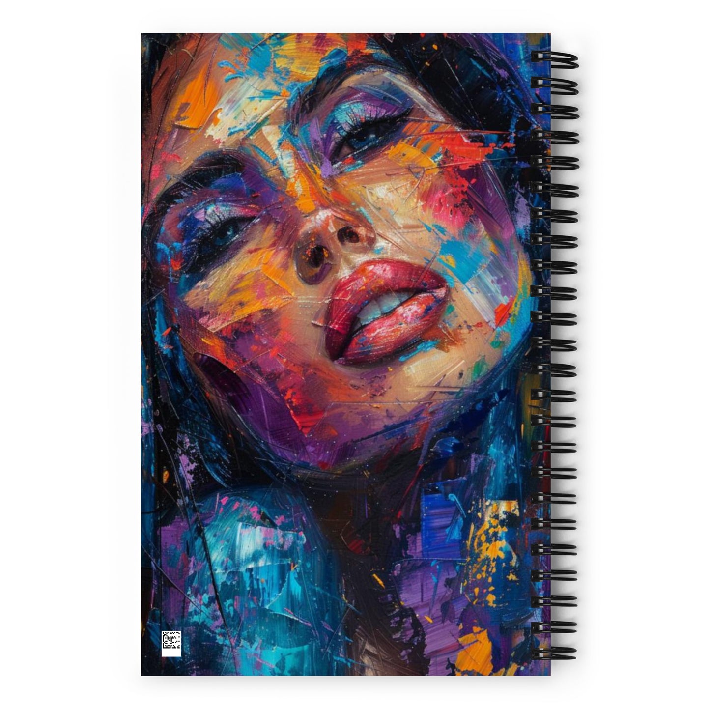 Spiral Notebook Abstract Portrait