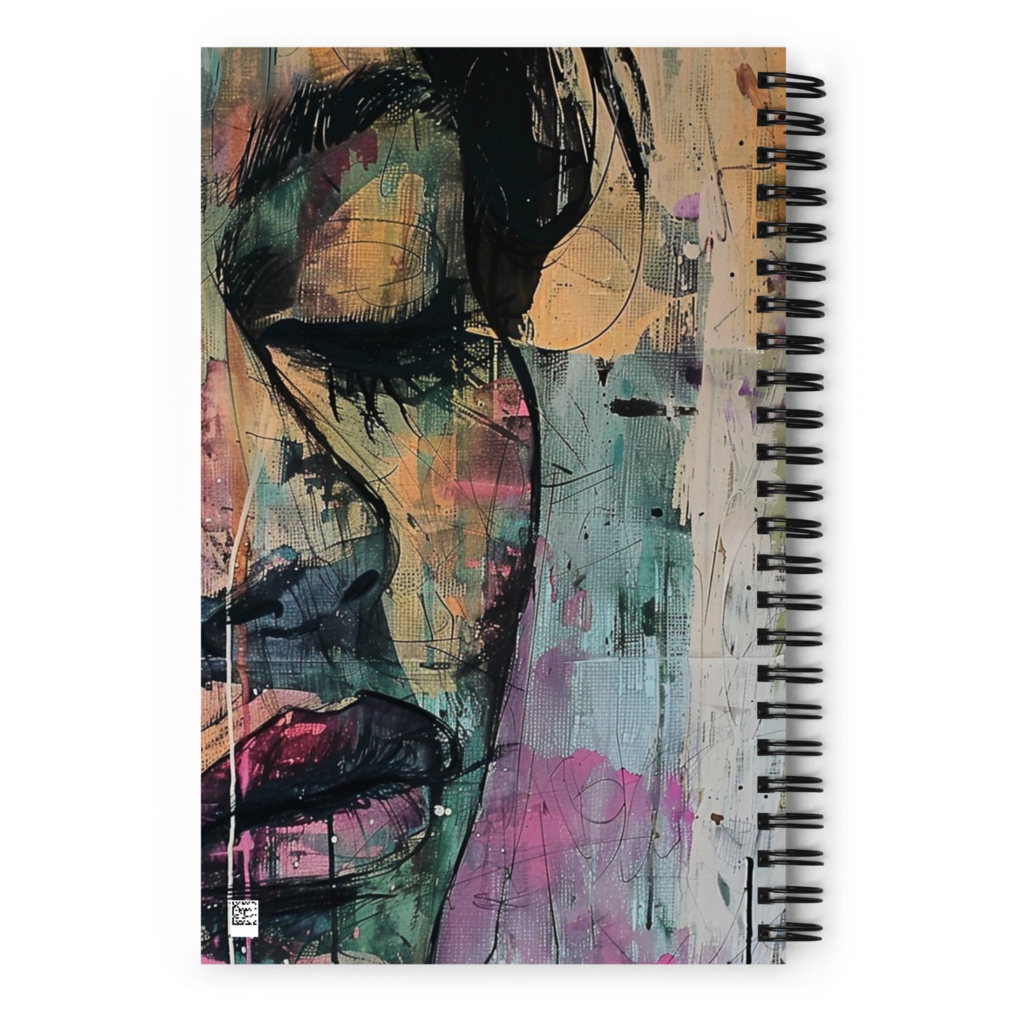 Spiral Notebook Abstract Portrait