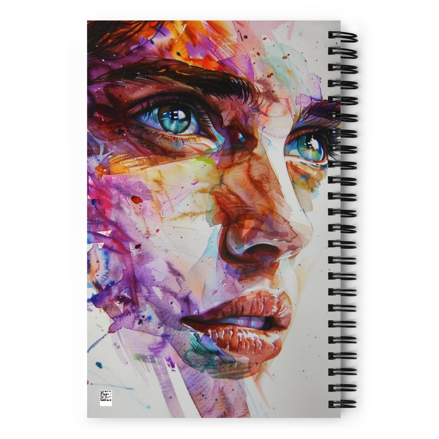 Spiral Notebook Abstract Portrait