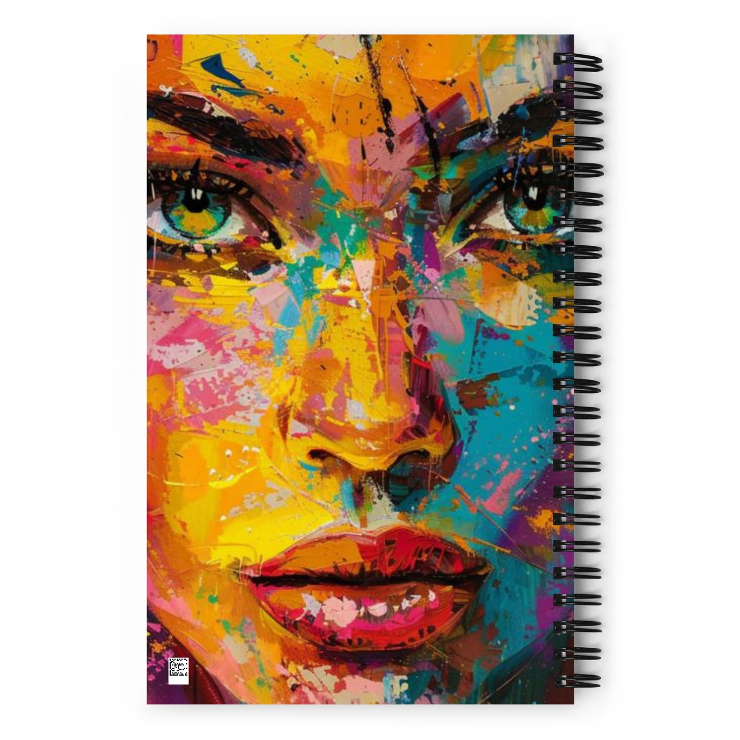 Spiral Notebook Abstract Portrait