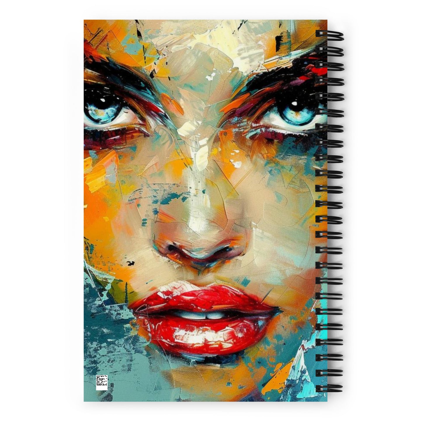 Spiral Notebook Abstract Portrait