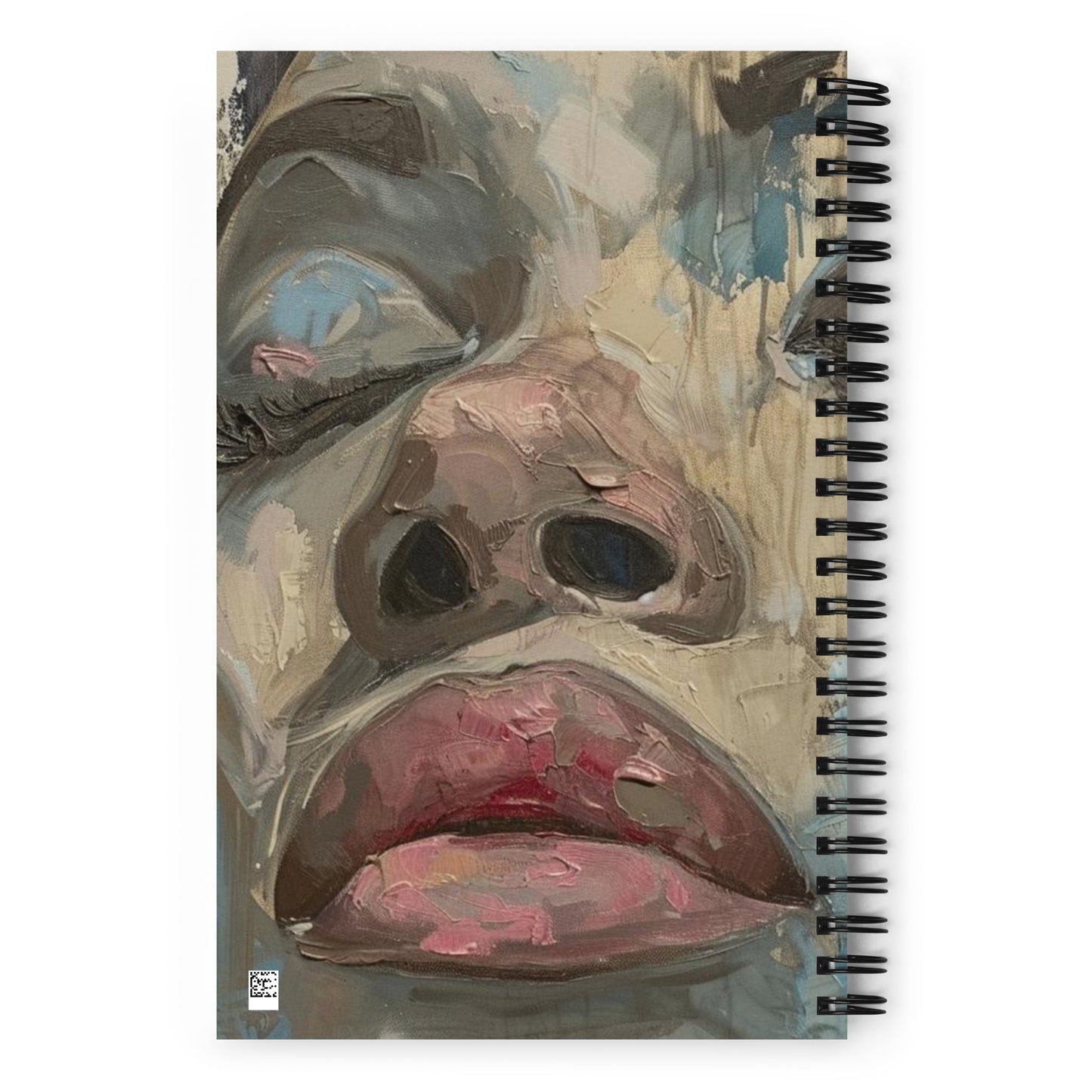 Spiral Notebook Abstract Portrait