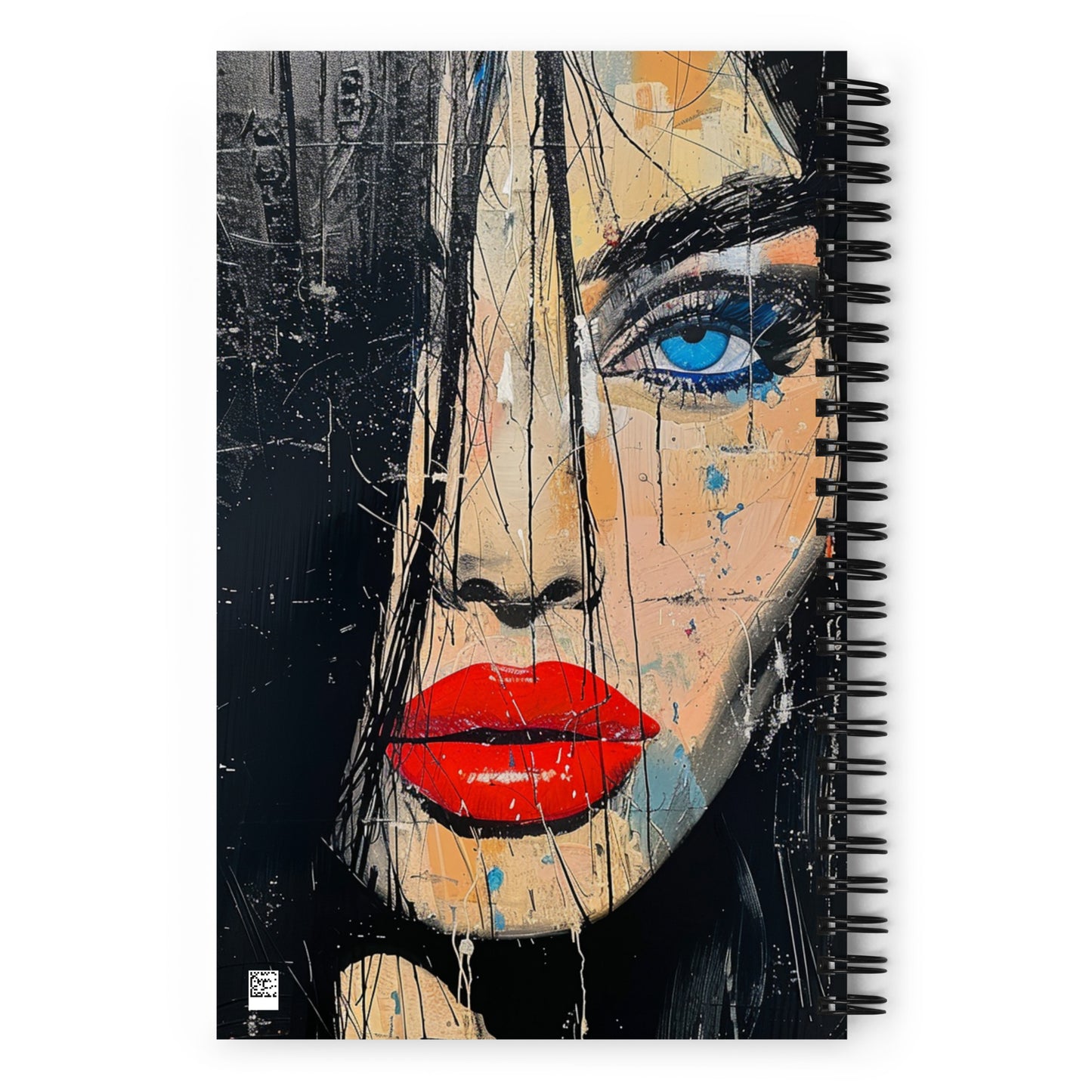 Spiral Notebook Abstract Portrait