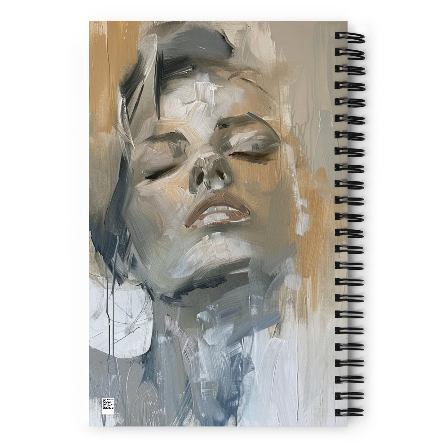 Spiral Notebook Abstract Portrait