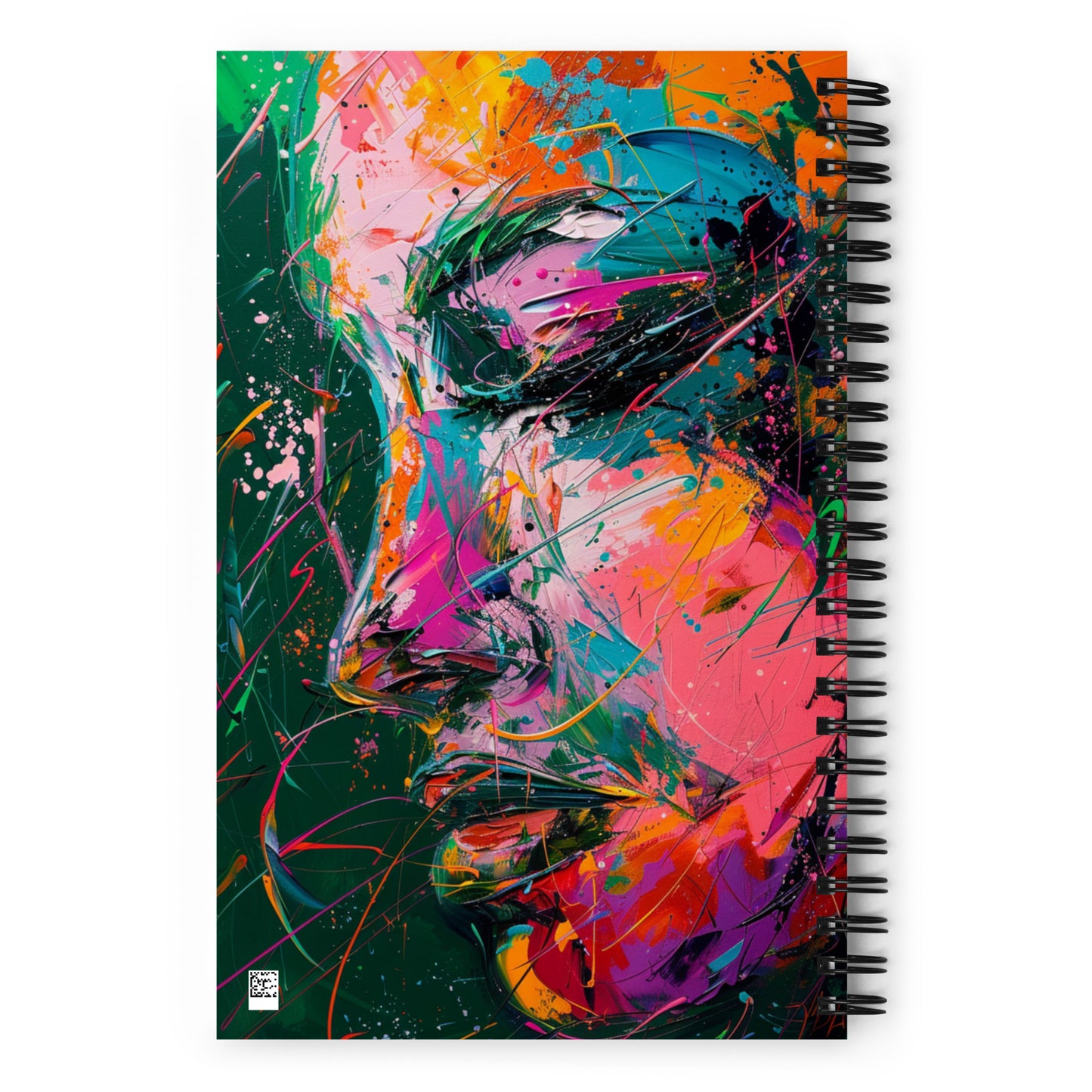 Spiral Notebook Abstract Portrait