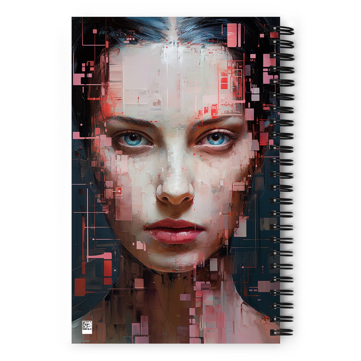 Spiral Notebook Abstract Portrait