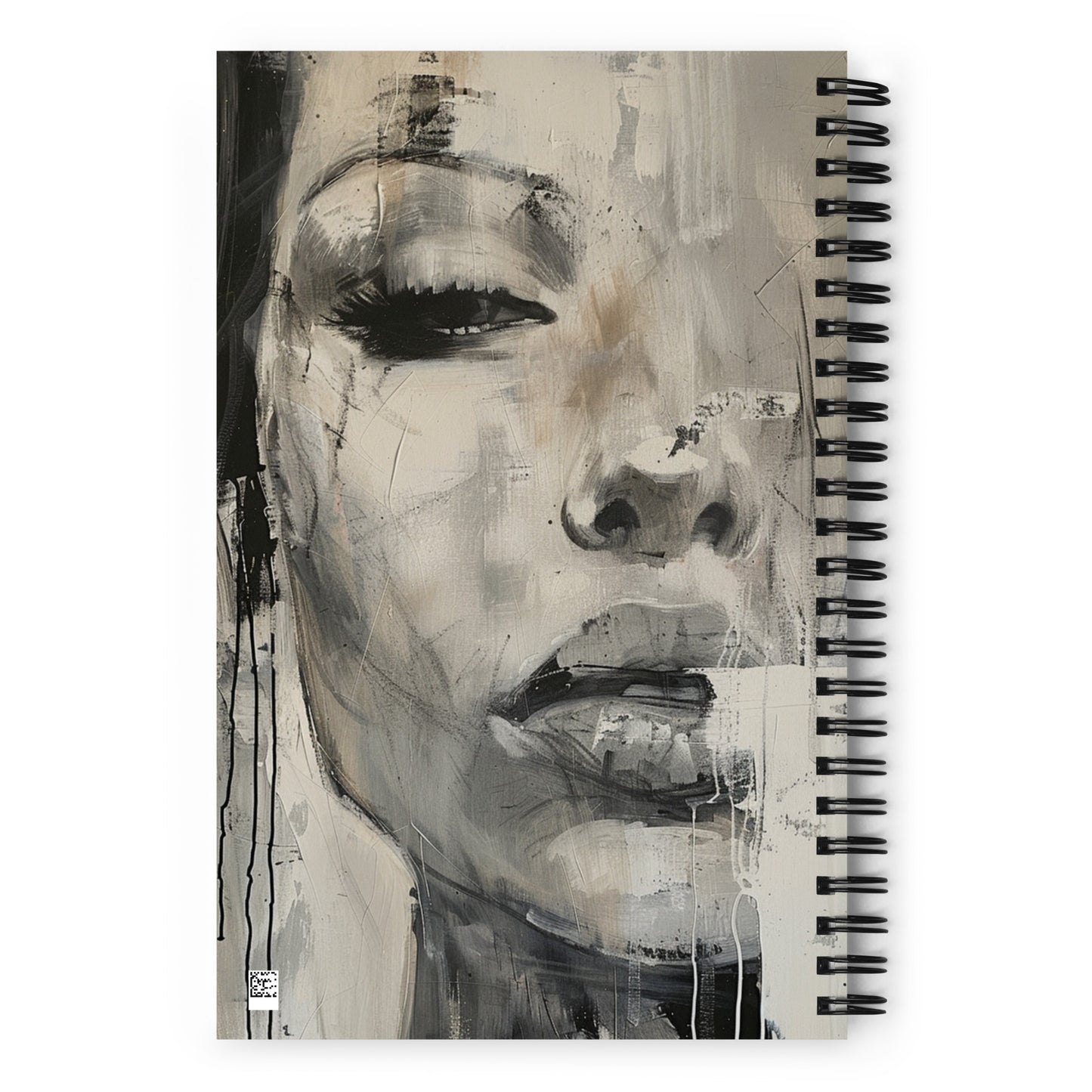 Spiral Notebook Abstract Portrait