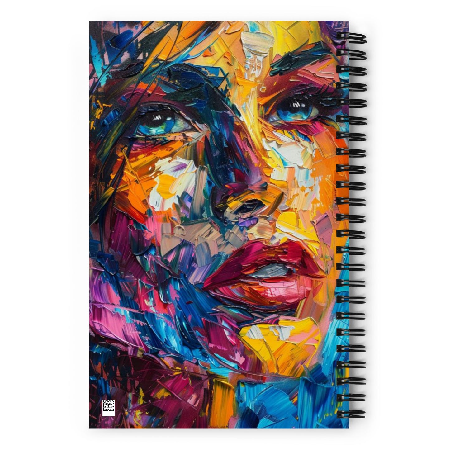 Spiral Notebook Abstract Portrait