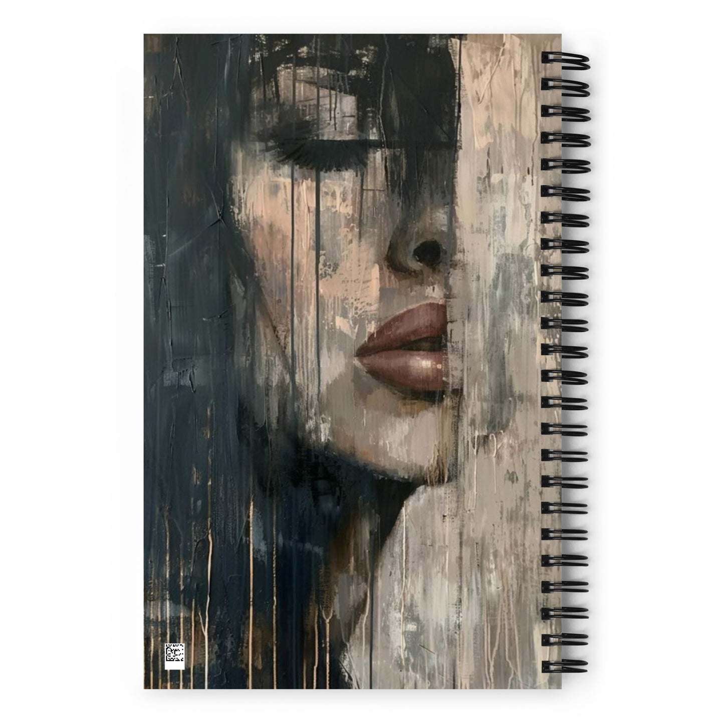 Spiral Notebook Abstract Portrait