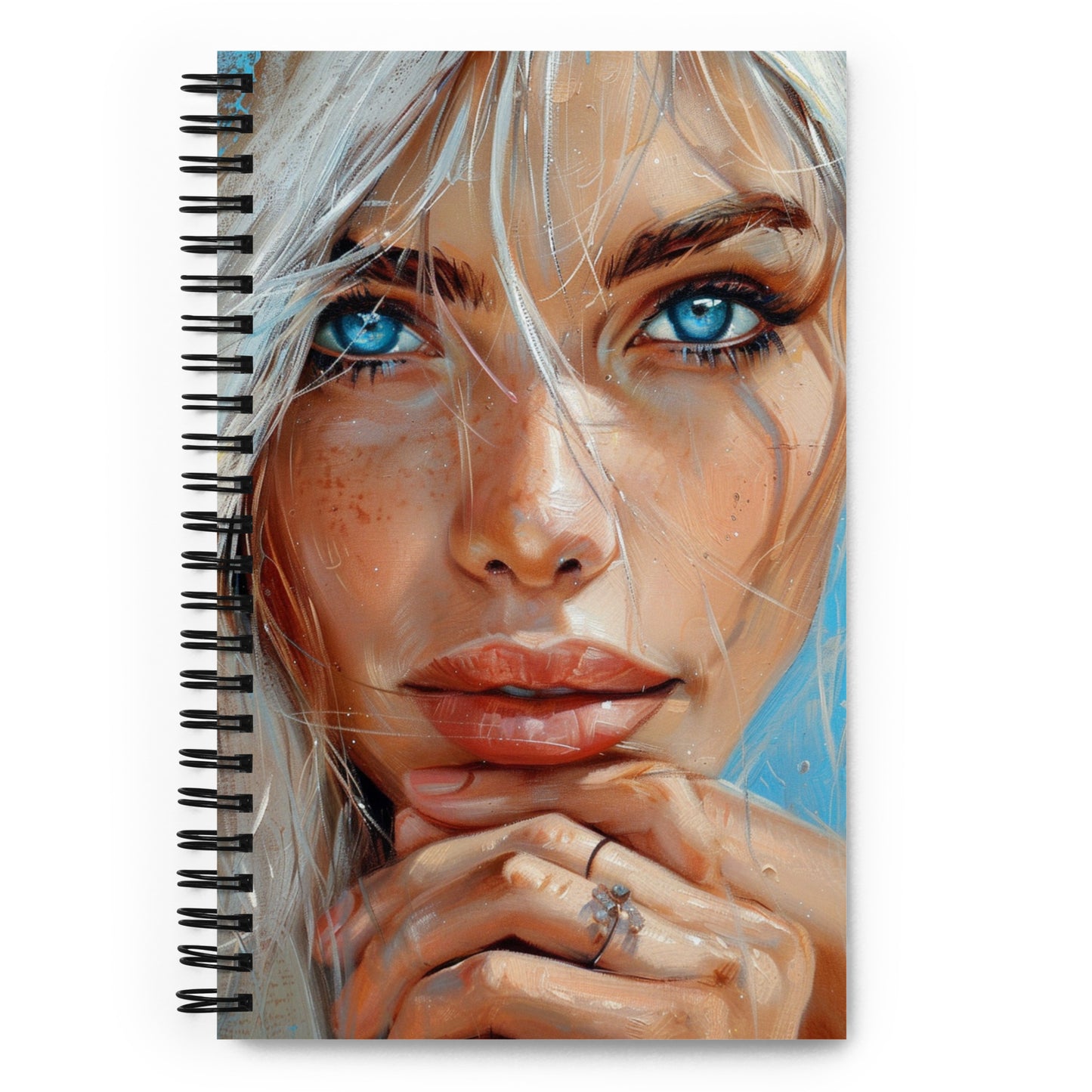 Spiral Notebook Abstract Portrait