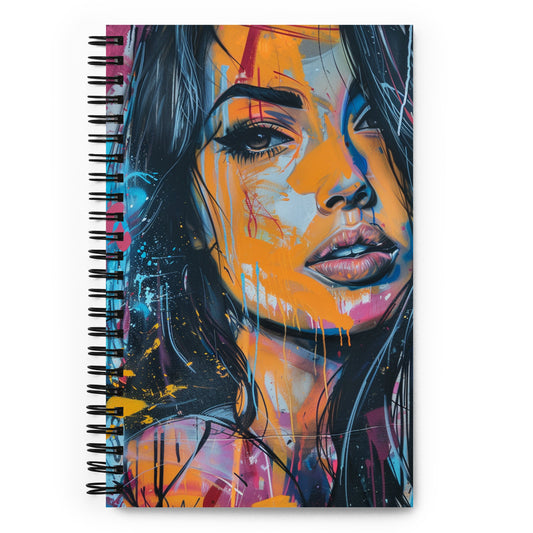 Spiral Notebook Abstract Portrait