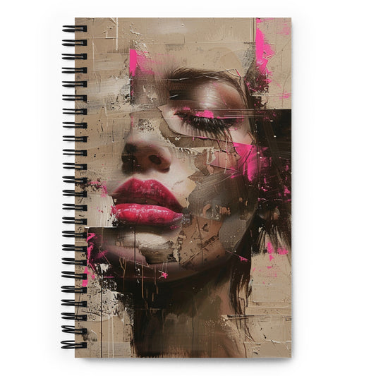 Spiral Notebook Abstract Portrait