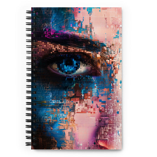 Spiral Notebook Abstract Portrait