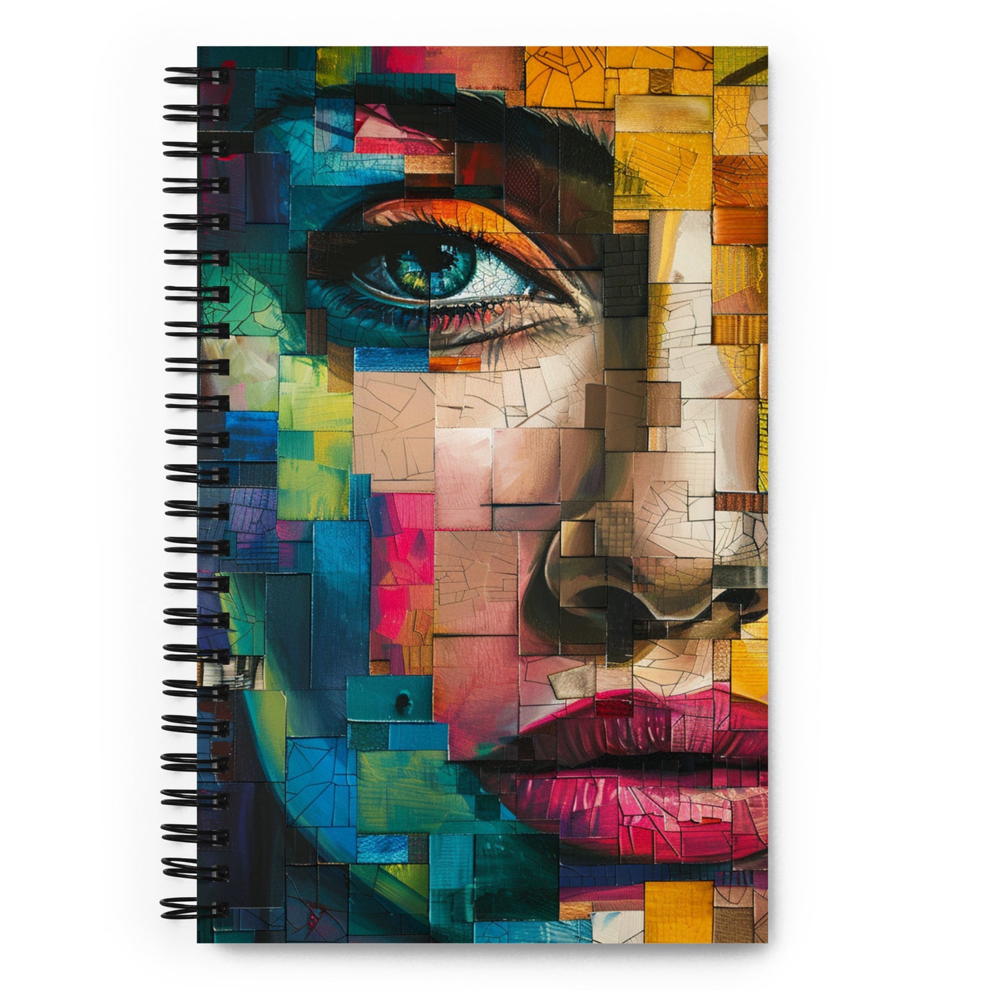 Spiral Notebook Abstract Portrait