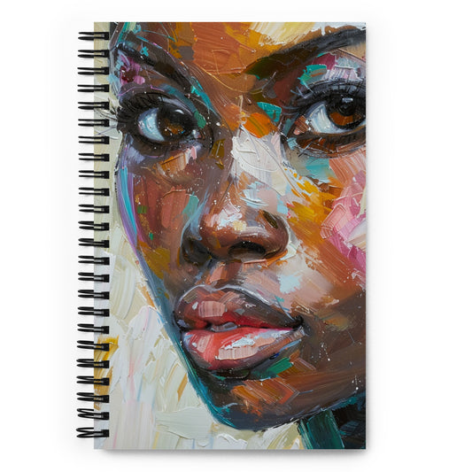 Spiral Notebook Abstract Portrait