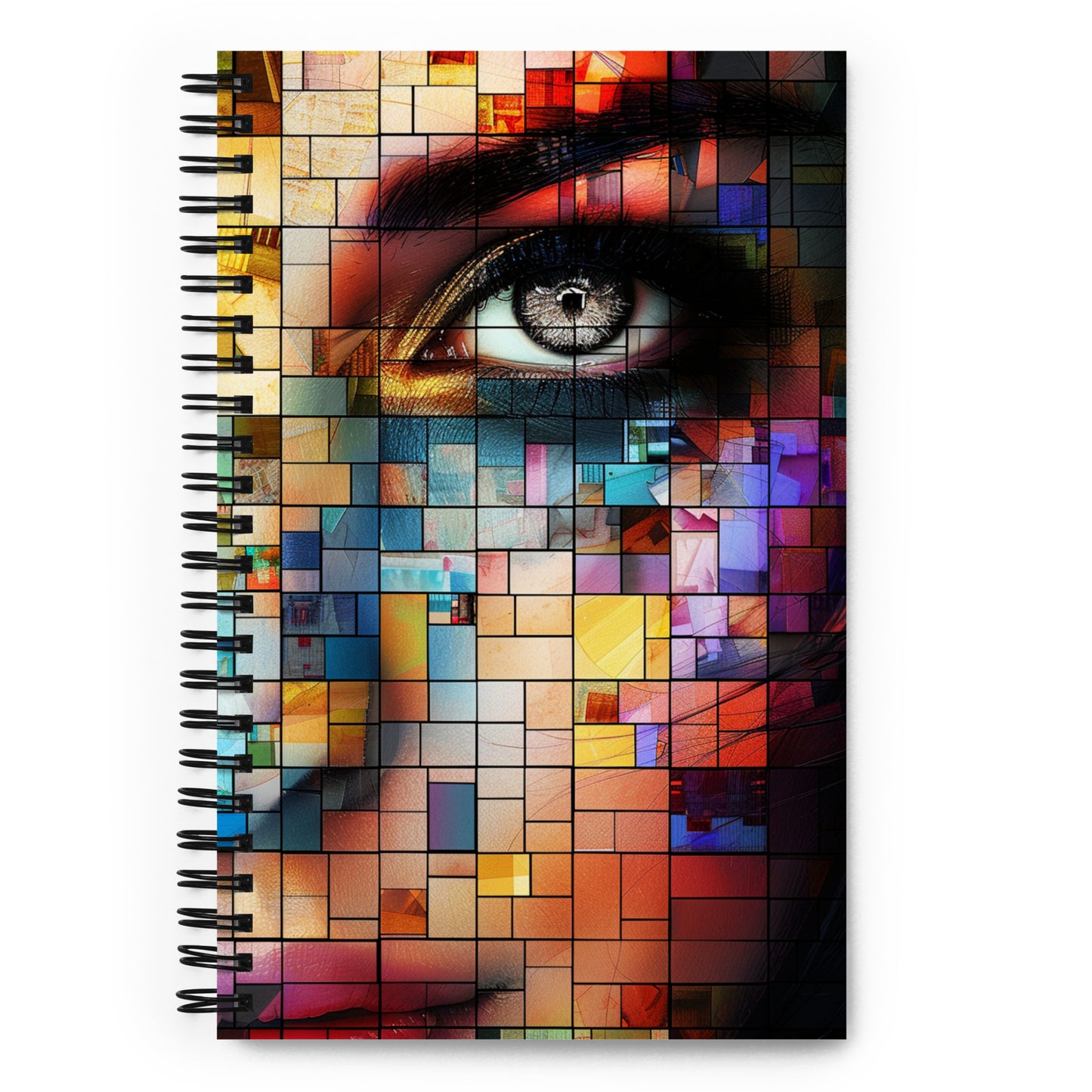 Spiral Notebook Abstract Portrait