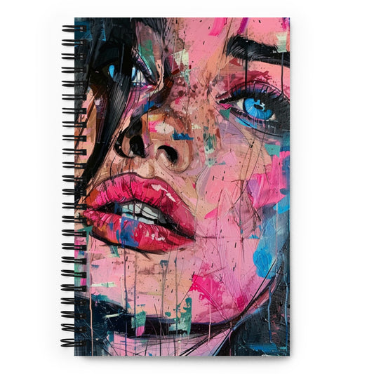 Spiral Notebook Abstract Portrait