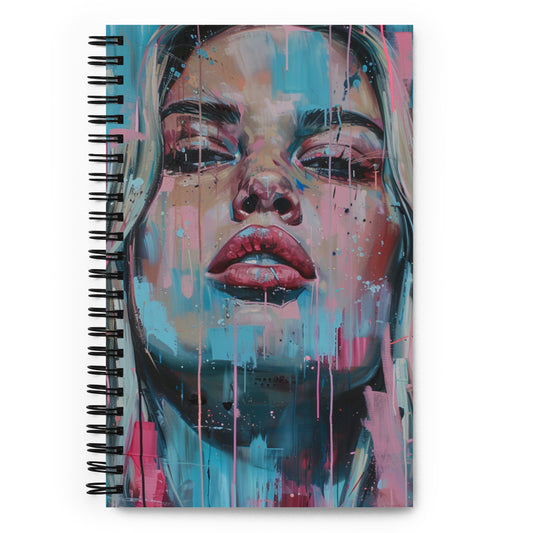 Spiral Notebook Abstract Portrait