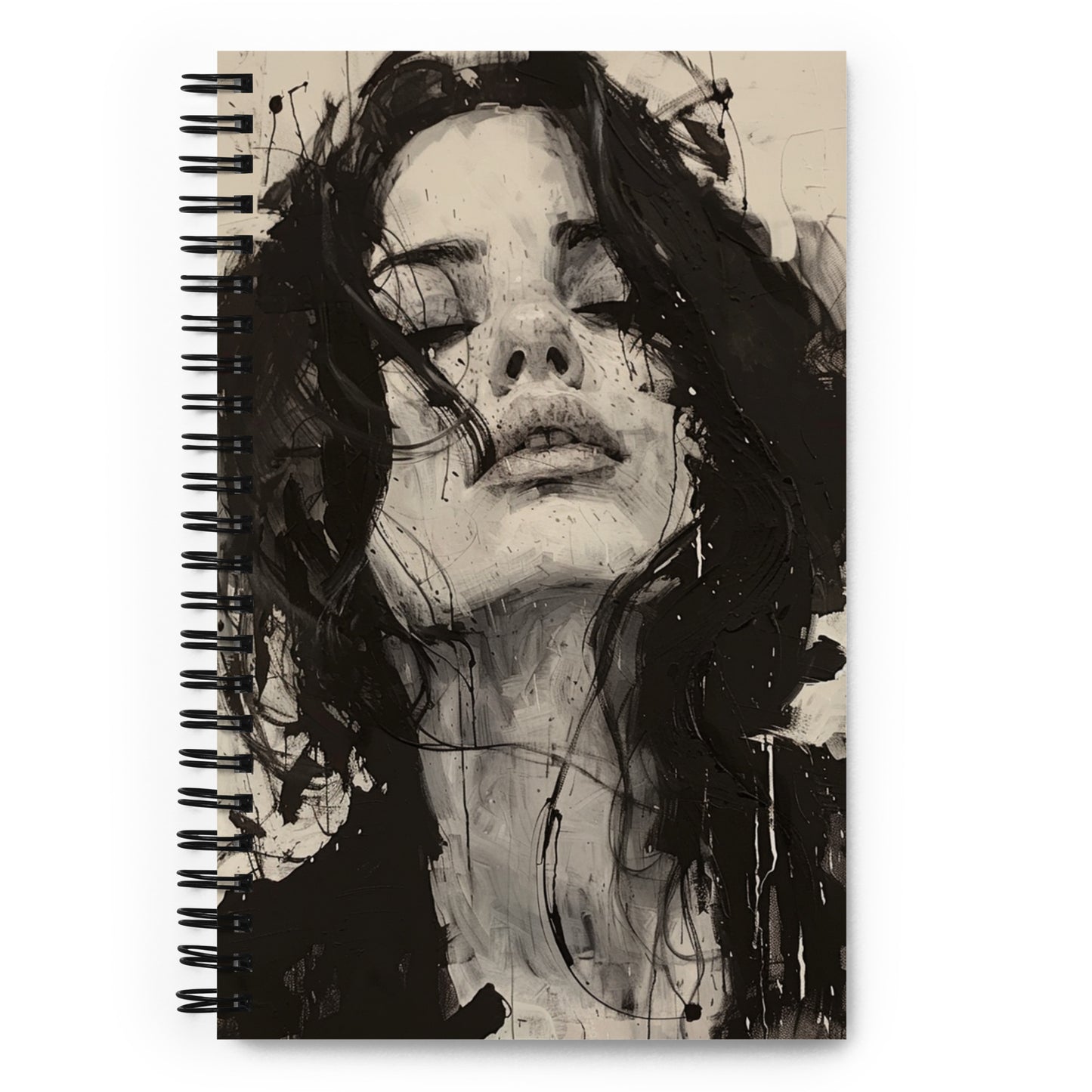 Spiral Notebook Abstract Portrait