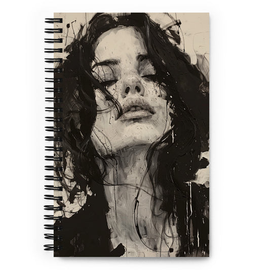 Spiral Notebook Abstract Portrait